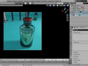 syringe kit with medicine tubes low-poly 3D Model