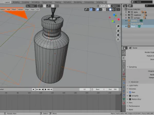 syringe kit with medicine tubes low-poly 3D Model
