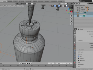 syringe kit with medicine tubes low-poly Model 3D
