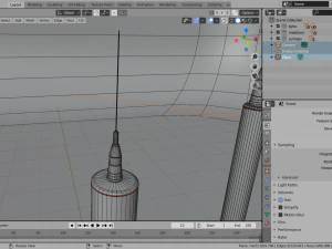 syringe kit with medicine tubes low-poly 3D Model