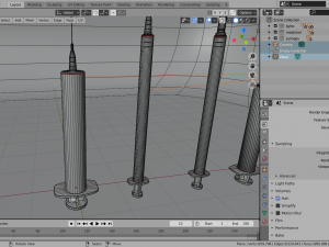 syringe kit with medicine tubes low-poly Model 3D
