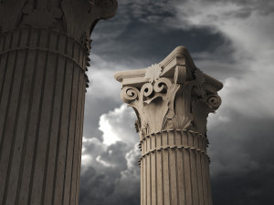 classical architectural column pack - doric ionic corinthian low-poly 3D Модель