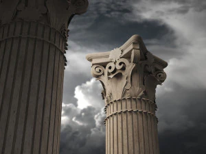 classical architectural column pack - doric ionic corinthian low-poly 3D Model