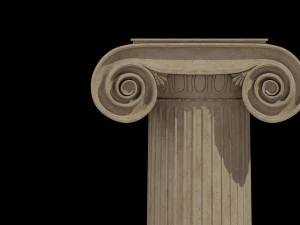 classical architectural column pack - doric ionic corinthian low-poly 3D Model