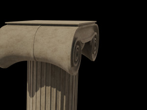 classical architectural column pack - doric ionic corinthian low-poly 3D Модель