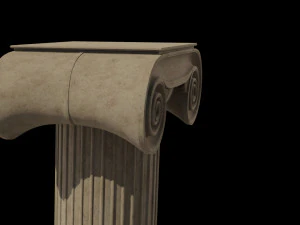 classical architectural column pack - doric ionic corinthian low-poly 3D Model