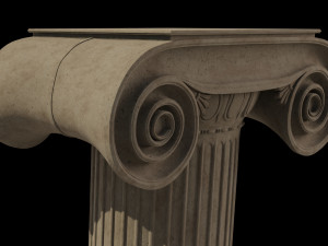 classical architectural column pack - doric ionic corinthian low-poly 3D Модель