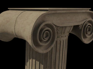 classical architectural column pack - doric ionic corinthian low-poly 3D Model