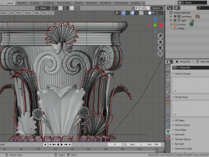 classical architectural column pack - doric ionic corinthian low-poly 3D Модель