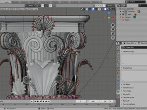 classical architectural column pack - doric ionic corinthian low-poly 3D Model