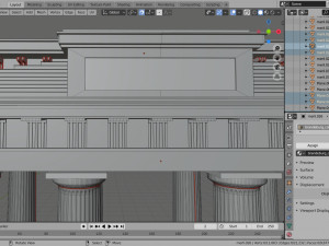 temple doric brandeburg door model 3D Modell