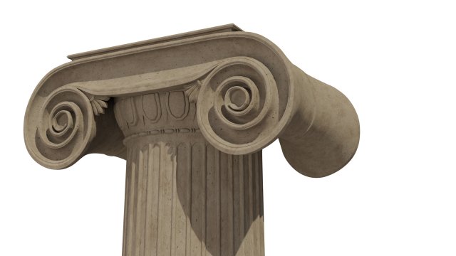 column ionic 3Dモデル .c4d .max .obj .3ds .fbx .stl .blend 