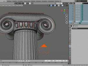 column ionic 3Dモデル