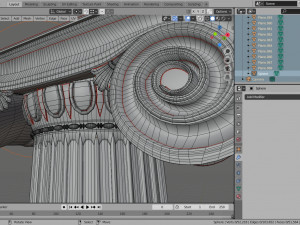 column ionic 3Dモデル