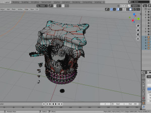 corinthian capital ruin 3D Modell
