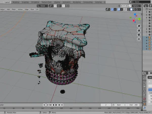 corinthian capital ruin 3D Model