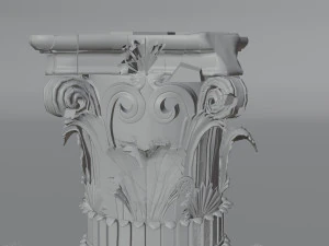 corinthian capital ruin 3D Model