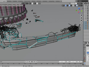 corinthian capital ruin 3D Modell