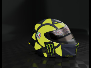 helmet racing motogp yamaha Modello 3D