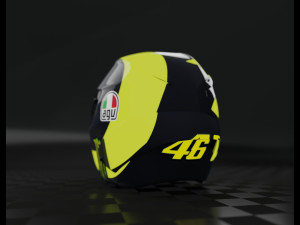 helmet racing motogp yamaha Modello 3D