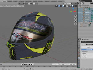 helmet racing motogp yamaha Modello 3D