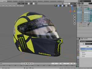 helmet racing motogp yamaha Modello 3D