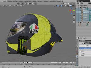 helmet racing motogp yamaha Modello 3D
