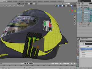 helmet racing motogp yamaha Modello 3D