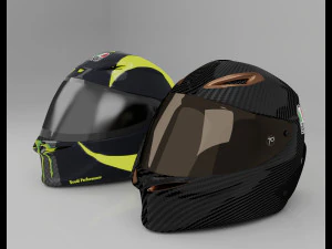 helmet racing motorsport 3D Model