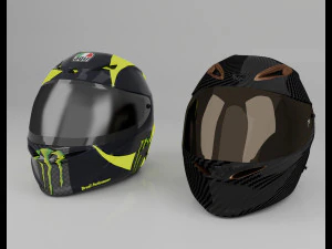 helmet racing motorsport 3D Model