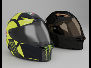 helmet racing motorsport Model 3D