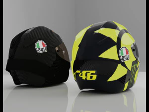 helmet racing motorsport 3D Model