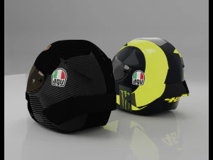 helmet racing motorsport 3D Model