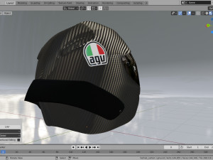 helmet racing motorsport Model 3D