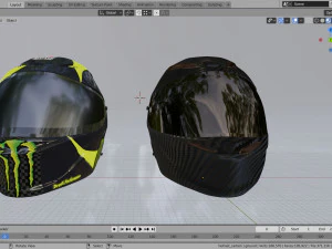helmet racing motorsport 3D Model