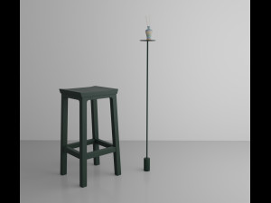 living room with seat 3Dモデル