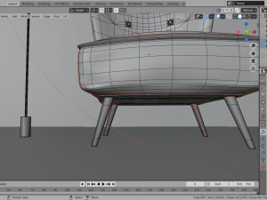 living room with seat 3Dモデル