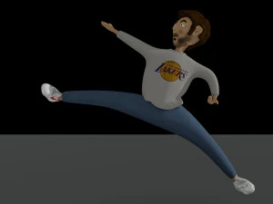 rigged man cartoon 3D Model