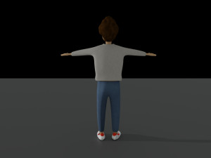 rigged man cartoon Modelo 3D