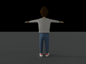 rigged man cartoon 3D Model