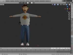 rigged man cartoon Modelo 3D