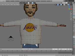rigged man cartoon Modelo 3D