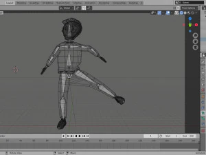 rigged man cartoon 3D Model