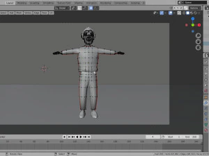 rigged man cartoon 3D Model