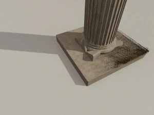 ionic column ruins 3D Model