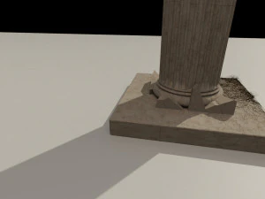 ionic column ruins 3D Model
