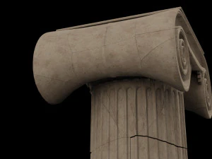 ionic column ruins 3D Model