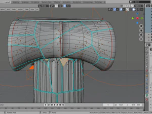 ionic column ruins 3D Model
