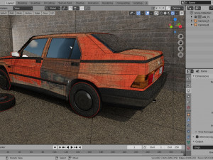 abandoned car degraded Modelo 3D