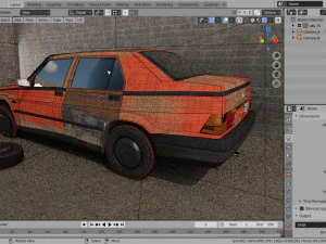 abandoned car degraded 3D Model